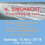 4. Singnacht in Landsberg am Lech