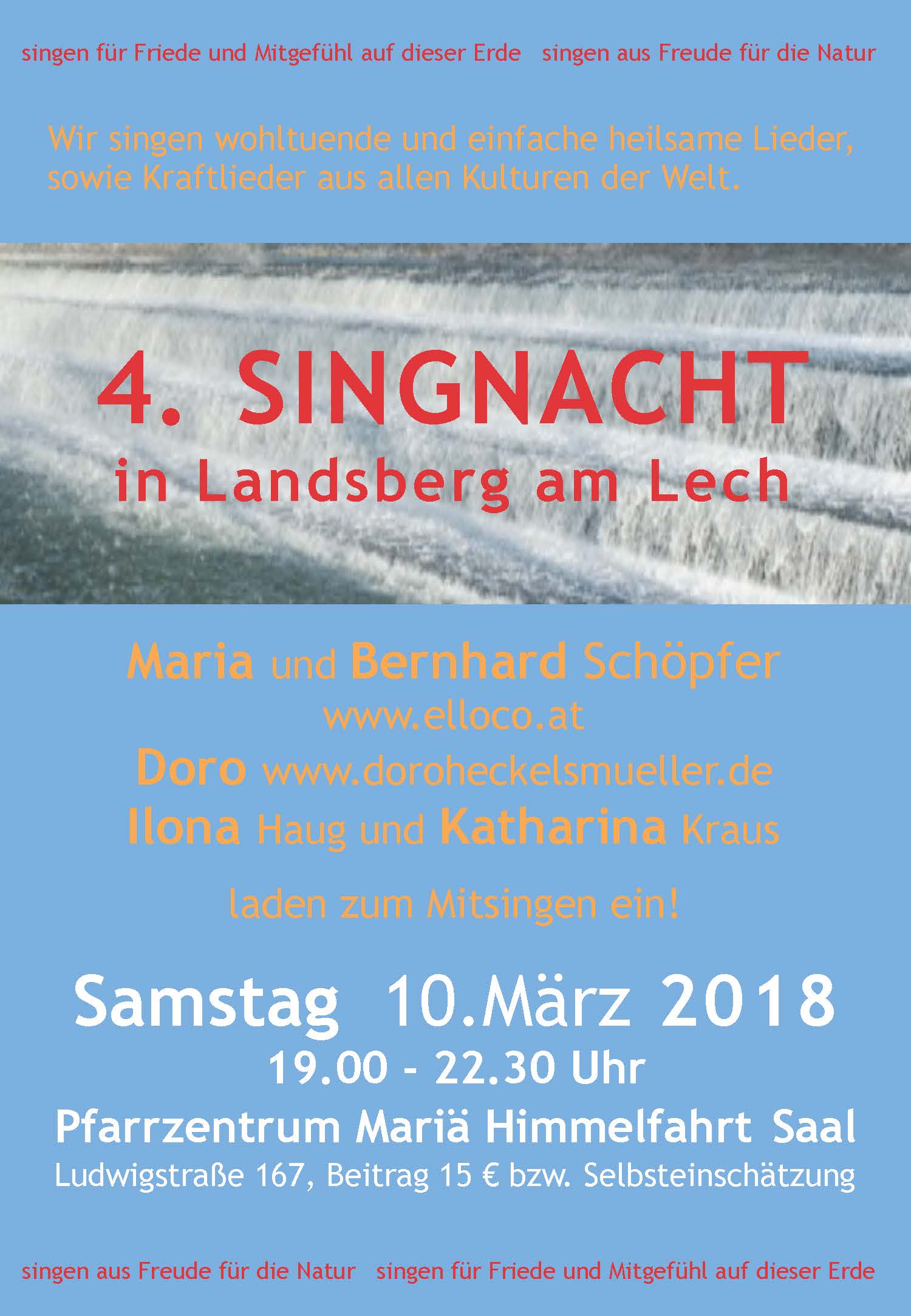 4. Singnacht in Landsberg am Lech